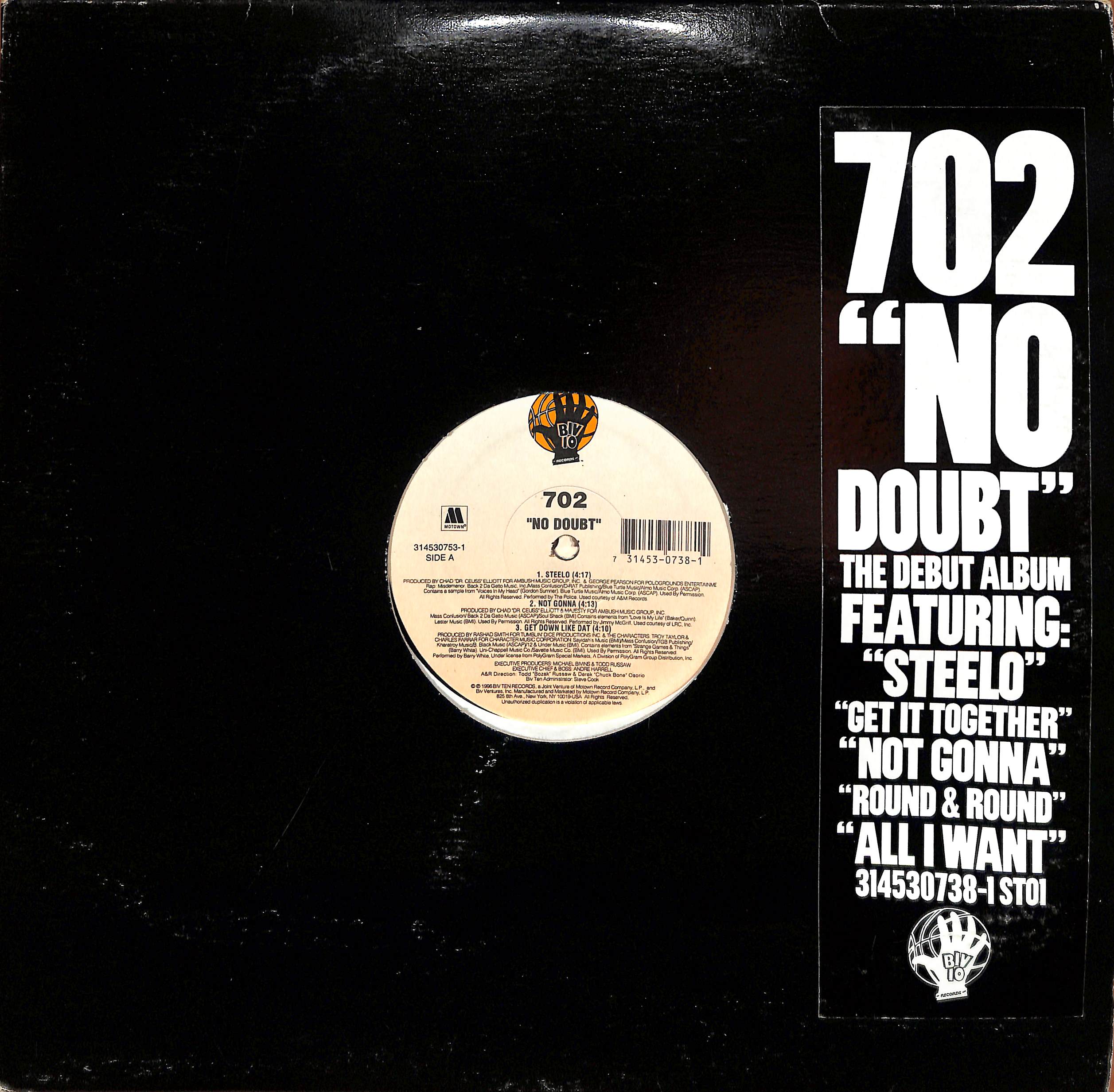 米12” 702 No Doubt 3145307381 Biv Ten Records /00250 No Doubt by 702 | PosseCut.com