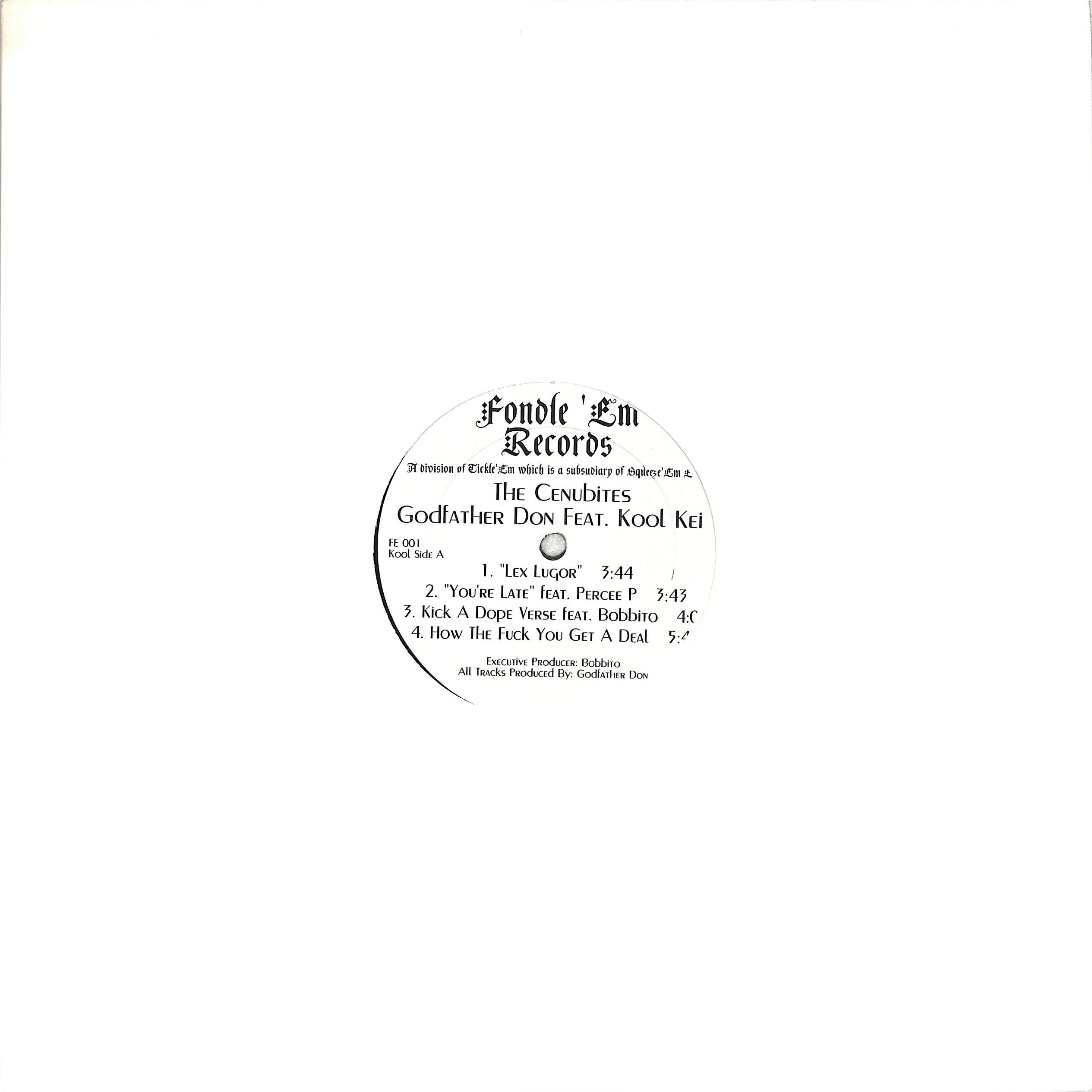 ヒップホップ+ラップ The Cenubites - The Cenubites The Cenobites LP Featuring Kool Keith & Godfather Don (1995