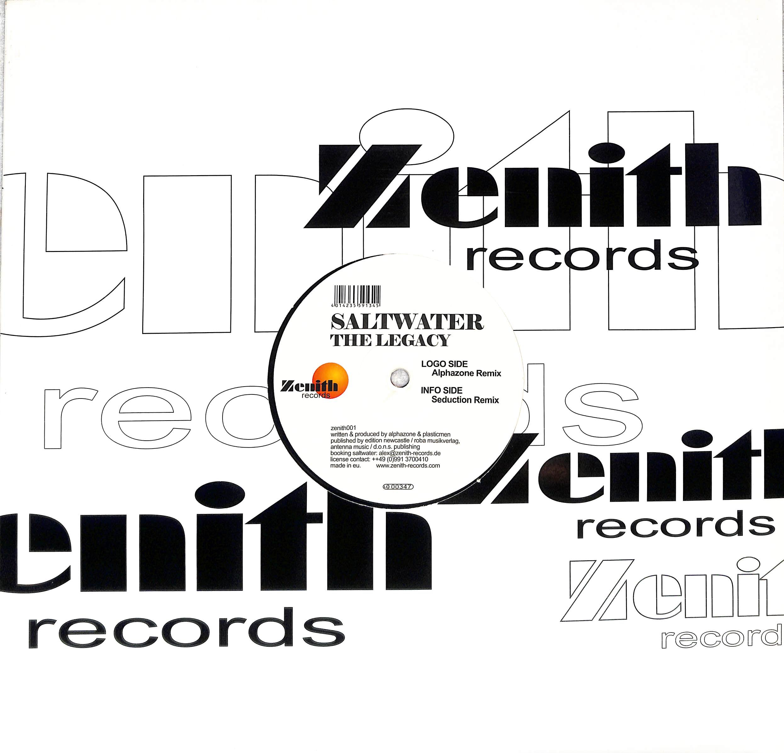 独12” Saltwater The Legacy Zen3001 Zenith Records /00250 The Legacy by Saltwater | PosseCut.com