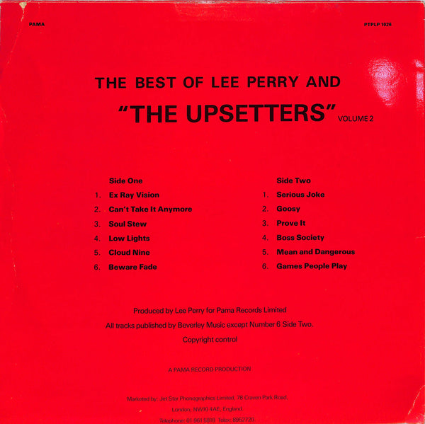 The Best Of Lee Perry And "The Upsetters" Vol 2