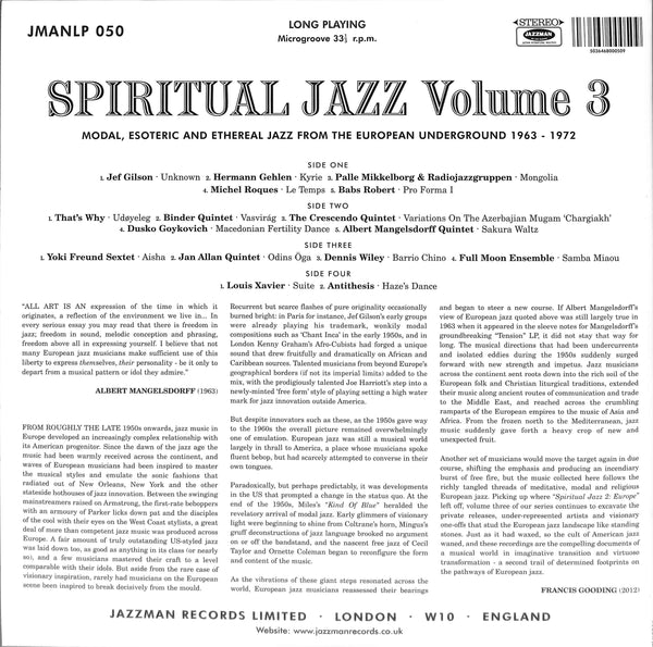 Spiritual Jazz 3 - Europe (Modal, Esoteric And Ethereal Jazz From The European Underground 1963-1972)