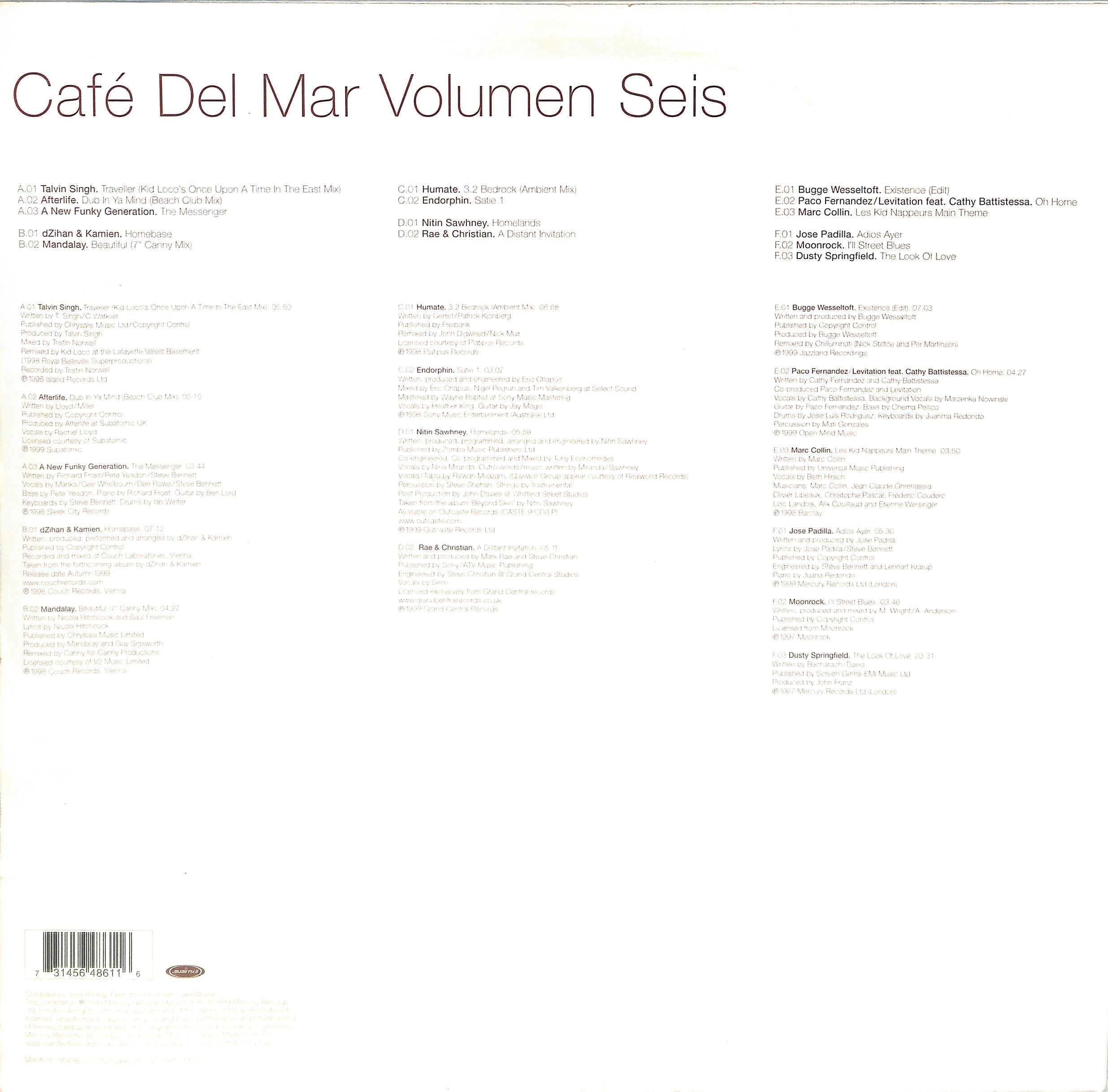 josé padilla café del mar volumen seis песни